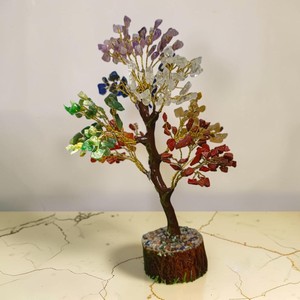 Árbol de Cristal de Siete Chakras al por Mayor con 300 Cuentas, Bonsái de Piedras Preciosas Curativas, Regalo Decorativo de Feng Shui - Product Image 5