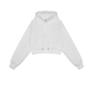 Personnalisation, logo personnalisé, crop top pour femmes, sweats à capuche de haute qualité en coton et polyester, sweats à capuche imprimés pour femmes, sweats à capuche zippés - Product Image 1