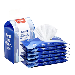 Lingettes Alcean 10 (lot de 6) - Lingettes classiques à 75% d'alcool - Product Image 3