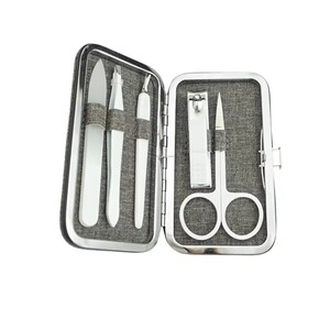 Kit de Manicura de 7 Piezas de Acero Inoxidable, Set de Cortauñas para Uso Diario, Herramientas Compactas de Pedicura y Cuidado Personal, Estuche de Viaje, Artículos de Belleza - Product Image 2