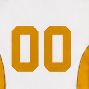 <b>White</b> Yellow Rugby Jersey <b>Short</b> <b>Sleeve</b> V Neck Team Uniform Custom Breathable Training Athletic Sportswear Performance <b>Shirt</b> - Product Image 6