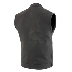 Chaleco de Cuero para Hombre, Prenda Exterior sin Mangas, Diseño Elegante, Informal, Transpirable, para Invierno, Viajes, Actividades al Aire Libre, Estilo de Vida Moderno - Product Image 2