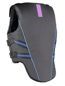 Chaleco de Equitación Transpirable de Neopreno Unisex, Chaleco de Seguridad Ecuestre Protector con Cierre de Velcro y Ribete Azul - Product Image 2