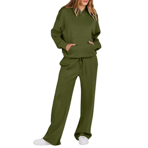 Conjunto Deportivo de Dos Piezas para Mujer, con Capucha, Estampado Informal, Personalizado, Ligero, Sudadera Cálida de Secado Rápido para Entrenamiento Deportivo - Product Image 3