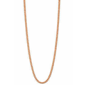 Collier à chaîne à billes en or rose massif 18 carats – Bijoux classiques et minimalistes pour femmes - Product Image 2