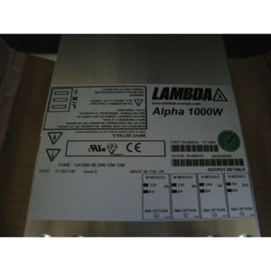 NOUVELLE Unité d'alimentation Lambda Alpha 1000W H11089 - Équipement et pièces semi-conductrices de renommée mondiale à confiance - Product Image 1