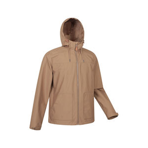 Fabricant de vêtements sur mesure, veste softshell imperméable à capuche avec empiècements sur le devant pour homme, idéale pour l'automne - Product Image 2