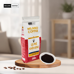 Vietnam Milano Khoi Dong Dak Lak Robusta Ground Coffee 200g Dark <b>Roast</b> Bitter Flavor Wholesale OEM Private Label - Product Image 1