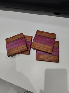 Posavasos de Madera y Resina Hechos a Mano, Diseño Clásico, Ligeros y Aislantes, con Opciones Personalizadas para el Hogar y la Cocina - Product Image 4