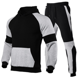 Conjunto Deportivo para Hombre, Sudadera con Capucha y Pantalones, Color Negro y Rojo, Manga Larga, Transpirable, Corte Regular, para Otoño - Product Image 5
