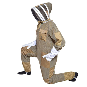 Professional 3 Layer Ventilated Beekeeping <b>Suit</b> Sting Proof <b>Bee</b> Keeper Coverall Fencing Veil Protective PPE Breathable OEM - Product Image 4