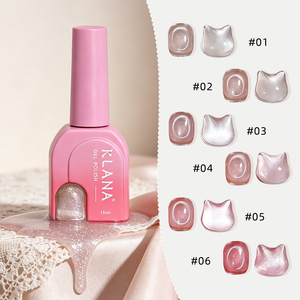 OEM/ODM Hot Sale Cat Eye UV Gel Private Label Gel <b>Nail</b> Polish <b>Set</b> 6 Color Profesional Cat Eye Uv Glitter Gel Polish <b>Set</b> - Product Image 1