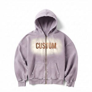 Sweat-shirt à capuche surdimensionné personnalisé pour homme, en coton French Terry, impression numérique, motif lettres, décontracté, pour l'automne - Product Image 1