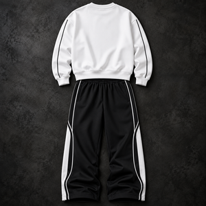 ชุดเซ็ทลำลอง Thorfinn Unisex 2 ชิ้น เสื้อคอกลม กางเกงจ็อกเกอร์มีเชือกผูก ลายพิมพ์ตัวอักษร ราคาขายส่ง รับสั่งทำ - Product Image 3