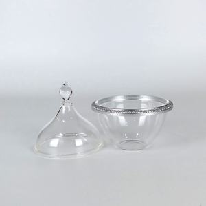 ชามเสิร์ฟขนมทรงกลมอะคริลิคใสและสีเงินทันสมัย พร้อมฝาปิด สำหรับงานปาร์ตี้ - Product Image 5