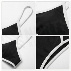Ensemble de yoga 2 pièces imprimé papillon bleu avec finition dorée, body à col en V profond et jupe portefeuille longueur genou - Product Image 4