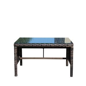 Outdoor Patio Furniture <b>Clear</b> Tempered Glass Coffee <b>Table</b> Single Piece Set - Product Image 6