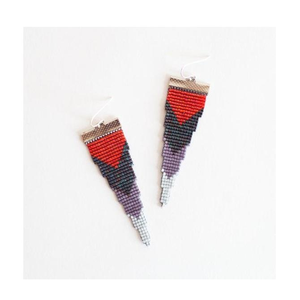 Pendientes Ligeros Bordados con Cuentas, Pendientes de Cuentas Bordadas, Pendientes de Bordado con Cuentas Hechos a Mano, Totalmente Personalizables - Product Image 6