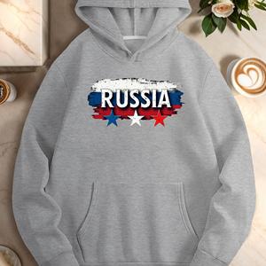 Drapeau RUSSIE sweats à capuche décontractés pour femmes - Product Image 2