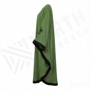 Abaya sur mesure en gros pour femmes grandes tailles, robe longue islamique personnalisée, couleur personnalisée, vêtements Abaya brodés, style élégant - Product Image 3