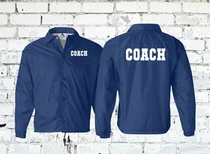 Veste de coach pour homme personnalisée avec logo couleur dessin animé/coeur, patchwork camouflage, réversible, imperméable et respirante - Product Image 3