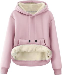 Sweat-shirt d'hiver pour homme, imperméable, doublé en sherpa, chaud, en molleton Teddy, doux et moelleux, 300-430g Polyester/Coton - Product Image 2