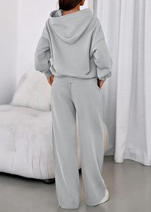 <b>Women's</b> Oversized Hoodie Tracksuit Set Premium <b>Fleece</b> Hoodie <b>Jogger</b> Set For <b>Women</b> <b>Women's</b> Athleisure Hoodie And Sweatpants Set - Product Image 4