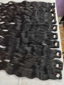 Peluca de Cabello Indio Remy PANCHA sin Procesar, con Encaje Completo, Doble Trama a Máquina y Estilo de Ondas Naturales, HD Transparente - Product Image 6