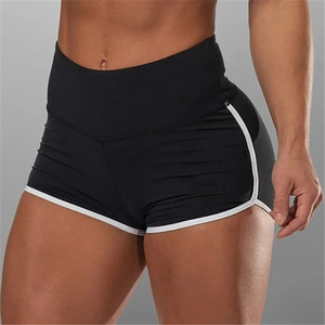 Shorts chauds à taille élastique, mi-haute, pour yoga, gym, entraînement décontracté et course à pied, respirants, méthode de tissage non tissé - Product Image 2