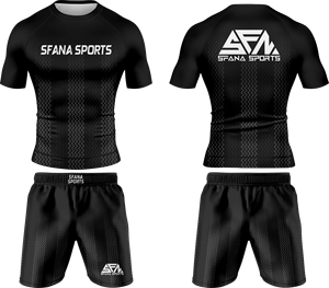 ชุดเสื้อรัดกล้ามเนื้อและกางเกง MMA สำหรับผู้ชาย ผ้าระบายอากาศยืดได้สี่ทิศทาง เหมาะสำหรับการฝึกซ้อม BJJ No Gi - Product Image 4