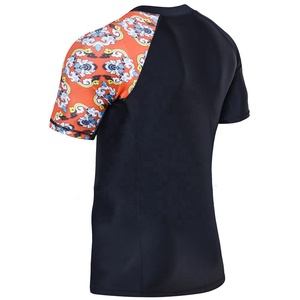 New <b>Printed</b> Short Sleeve Sun Protection <b>Surfing</b> Men Rash Guard Design Your Own Rash Guard Custom Color Rash Guard - Product Image 6