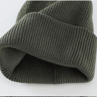 Bonnet côtelé personnalisé unisexe avec doublure en satin, bonnet d'hiver en tricot thermique en polaire, impression numérique, plage