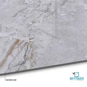 Azulejos de porcelana pulida efecto mármol gris brillante, modernos, antideslizantes, de 600x600 mm, para baño/sala de estar. - Product Image 2