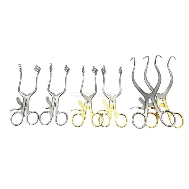 High Quality Surgical Retractors 6pcs Set Stainless Steel Professional Medical Dental Surgery Medic Instruments Durable Reusable