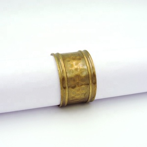 Customized Glass Beads Napkin Ring Round Shape Napkin Holder for Wedding Parties <b>Kitchen</b> Accessories - Product Image 3