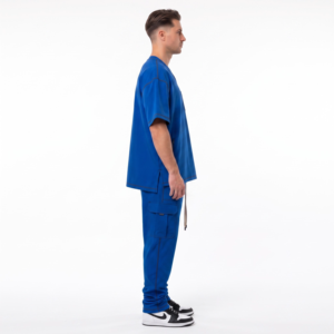 Heavyweight 340GSM Oversized Medical <b>Scrub</b> Set-Maximalist Streetwear Unisex Needle Detection Drop-Shoulder <b>Jogger</b> <b>Scrubs</b> OEM - Product Image 3