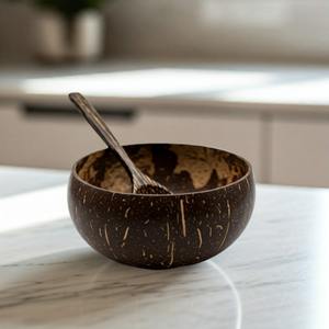 Tazón de Coco Zumbo Hecho a Mano, Tazón de Cáscara de Coco Natural para Smoothies y Ensaladas, Proveedor de Utensilios de Cocina Ecológicos - Product Image 1