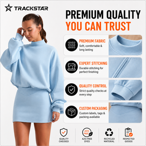 TRACKSTAR INDUSTRY <b>Rainbow</b> Letter Print Front Oversized Sweatshirt Women Crew Neck Long Sleeve Knitted 100% Cotton Autumn Casual - Product Image 6