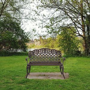 Panca da Giardino in Alluminio Pressofuso Serie YS, 42,5 Pollici, per Coppie, Stile Leisure Rose - Product Image 2