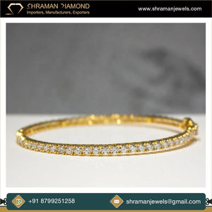 Luxury Design 5 MM Brilliant Cut VVS Diamond Tennis Chain 10K <b>Solid</b> <b>Gold</b> Custom Hip Hop Jewelry Party Charm Bracelets Unisex - Product Image 3