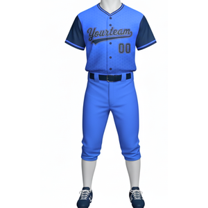 Uniforme de Béisbol Personalizado al por Mayor 2026, Ligero, de Malla de Poliéster, Antibacteriano, de Secado Rápido, con Estampado Digital, Manga Corta, Tallas Grandes - Product Image 3
