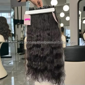 ผมแท้บราซิล 100% แบบไม่พันกัน  แบบดับเบิ้ลดรอน  ลอนบอดี้เวฟ สีดำ สำหรับผู้หญิง พร้อมส่ง ขายส่ง - Product Image 3