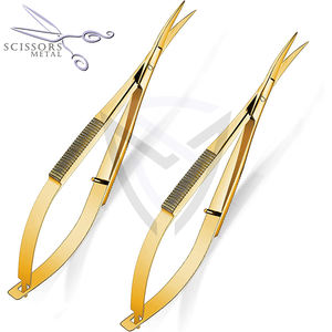 Nouvel Arrivage Ciseaux à Sourcils Courbés pour Micro-Cils en Acier Inoxydable de Qualité Chirurgicale, Ciseaux à Ongles Tranchants, Marque Privée Beauté - Product Image 1