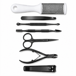 7 in 1 Stainless Steel <b>Nail</b> <b>Kit</b> with Clipper for Manicure Portable Adult Use Professional Durable Manan Instruments - Product Image 4