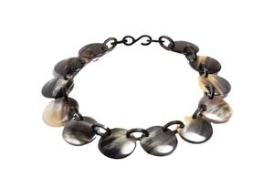 สร้อยคอจี้รูปเขาควายธรรมชาติทำด้วยมือสินค้าใหม่สำหรับผู้หญิงและเด็กผู้หญิงสีธรรมชาติที่เป็นเอกลักษณ์โดยงานฝีมือ HF - Product Image 2