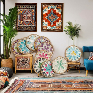 Assiette décorative et cadeau en rotin tressé fait main TUYET DUNG, style classique, pour les fêtes, fabriquée au Vietnam - Product Image 1