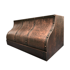 Hot Selling Handmade copper range hood <b>Wall</b> mounted chimney hood Fireplace canopy range hood Attractive design household hood - Product Image 2