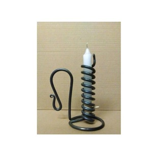 Lanterne en fer artisanale avec support métallique pour centre de table, éclairage domestique, mariages et dîners - Product Image 2