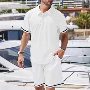 Polo Azul Marino para Hombre, Manga Corta, Corte Regular, Tejido de Punto, 100% Poliéster, Secado Rápido, Estilo Casual, Color Sólido - Product Image 3