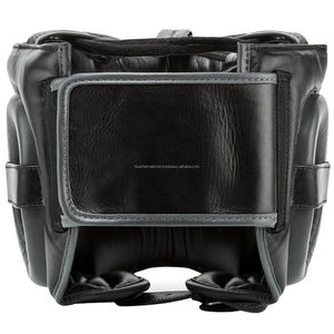 Protège-tête en cuir véritable d'arts martiaux pour la boxe Muay Thai Kickboxing Taekwondo karaté MMA Fitness Training - Product Image 6
